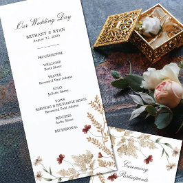 Sedona Garden Weduwdag Programma Programmakaart