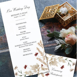 Sedona Garden Weduwdag Programma Programmakaart