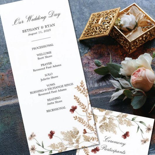 Sedona Garden Weduwdag Programma Programmakaart