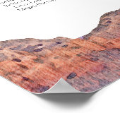 SEDONA geschilderd skyline bruiloft zitgrafiek Poster (Hoek)