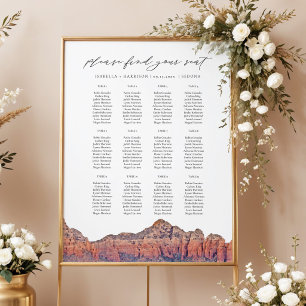 SEDONA Geschilderde Silhouette Trouwstoelenindelin Poster