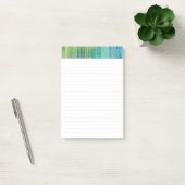Sedona Herfsten Blue Aqua Limoen 4 x 6 inch Post-it® Notes (Kantoor)