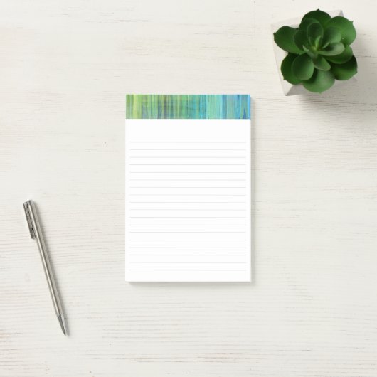 Sedona Herfsten Blue Aqua Limoen 4 x 6 inch Post-it® Notes (Kantoor)