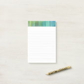 Sedona Herfsten Blue Aqua Limoen 4 x 6 inch Post-it® Notes (Op bureau)