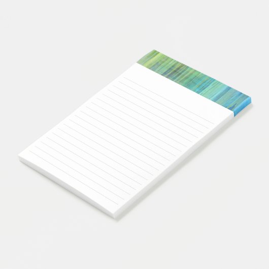Sedona Herfsten Blue Aqua Limoen 4 x 6 inch Post-it® Notes (Schuin)
