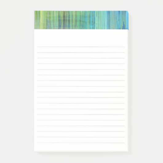 Sedona Herfsten Blue Aqua Limoen 4 x 6 inch Post-it® Notes (Voorkant)