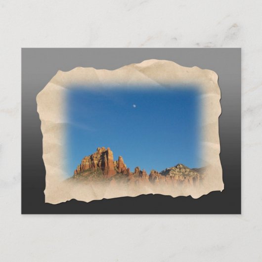 Sedona Moon Briefkaart (Voorkant)