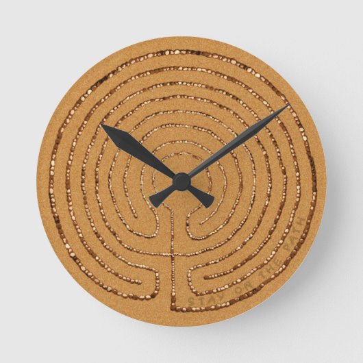Sedona Movie Labyrinth Clock Ronde Klok (Voorkant)