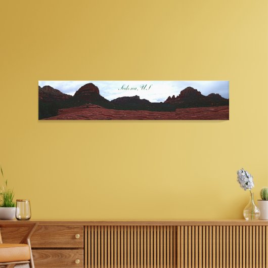 Sedona Natural Red Rocks Canvas Afdruk (Insitu (Woonkamer))