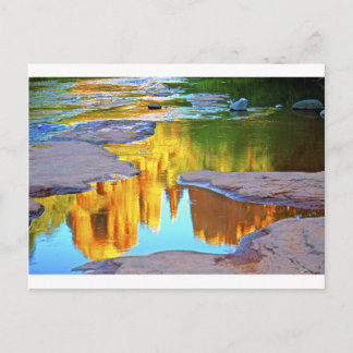 Sedona Oak Creak reflectie van Cathedraal Rock Briefkaart