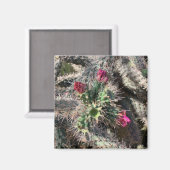 Sedona Pink Cactus Bloom Desert Magnet (Voorkant / Achterkant)