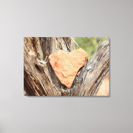 Sedona Red Rock Heart Ingewikkeld Canvas (Voorkant)