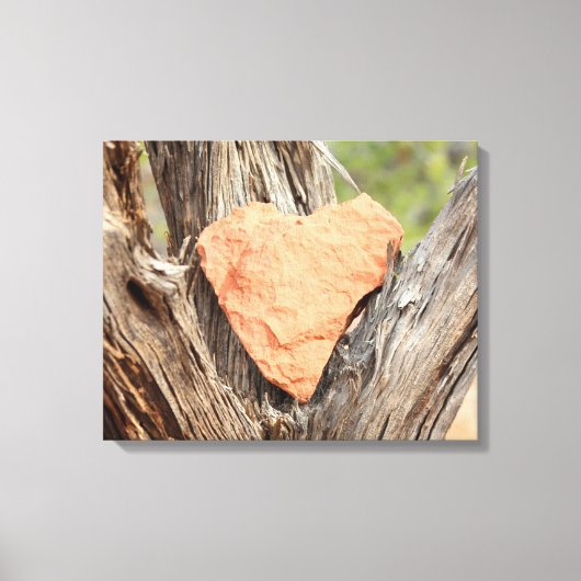 Sedona Red Rock Heart Ingewikkeld Canvas Afdruk (Voorkant)