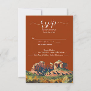Sedona Red Rock kathedraal maaltijdkeuze RSVP Kaartje