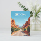 Sedona Red Rock Loop Road Arizona Briefkaart (Staand voorkant)