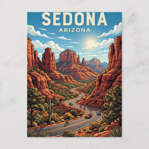 Sedona Red Rock Loop Road Arizona Briefkaart