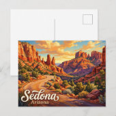 Sedona Red Rock Loop Road Arizona Briefkaart (Voorkant / Achterkant)