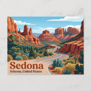 Sedona Red Rock Lusweg Arizona Briefkaart