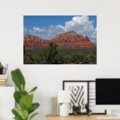 Sedona Red Rock Mountain 082 Poster (Thuiskantoor)