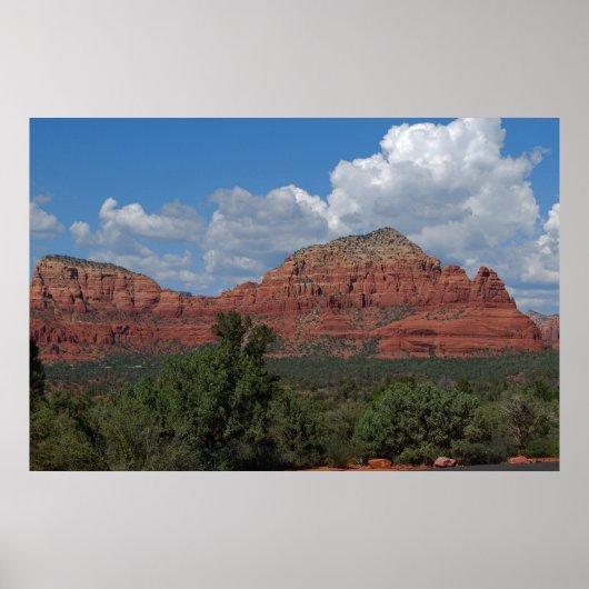 Sedona Red Rock Mountain 082 Poster (Voorkant)