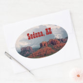 Sedona Red Rock ovale Sticker (Envelop)