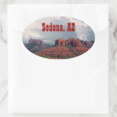 Sedona Red Rock ovale Sticker (Tas)