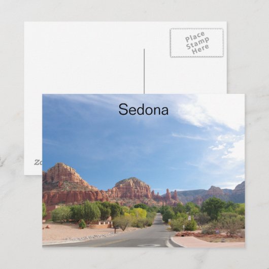 Sedona Red rocks Briefkaart (Voorkant / Achterkant)