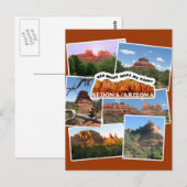 Sedona - Red Rocks maken me gelukkig! Briefkaart (Voorkant / Achterkant)