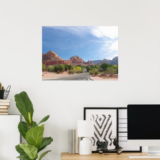 Sedona Red rocks Poster (Thuiskantoor)