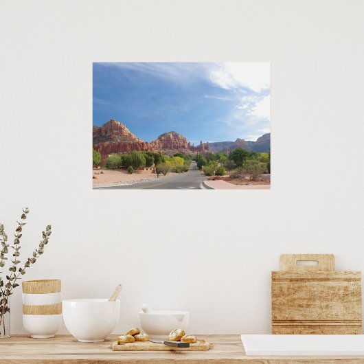 Sedona Red rocks Poster (Keuken)