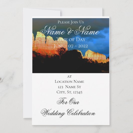 Sedona Red Rocks Thunder_Cove Kaart (Voorkant)