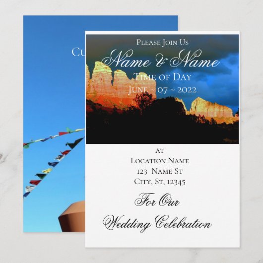 Sedona Red Rocks Thunder_Cove Kaart (Voorkant / Achterkant)