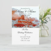 Sedona Red Rocks Thunder_Cove Uitnodiging (Staand voorkant)