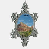 Sedona Red rocks Tin Sneeuwvlok Ornament (Links)