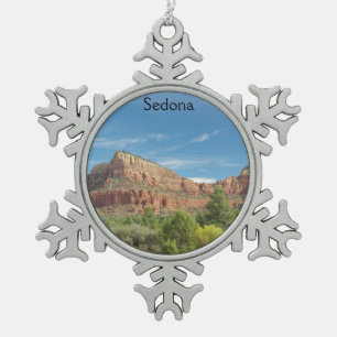 Sedona Red rocks Tin Sneeuwvlok Ornament