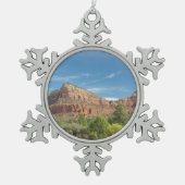 Sedona Red rocks Tin Sneeuwvlok Ornament (Voorkant)