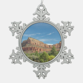 Sedona Red rocks Tin Sneeuwvlok Ornament
