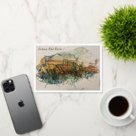 Sedona Red Rocks Wenskaart Folie Wenskaart