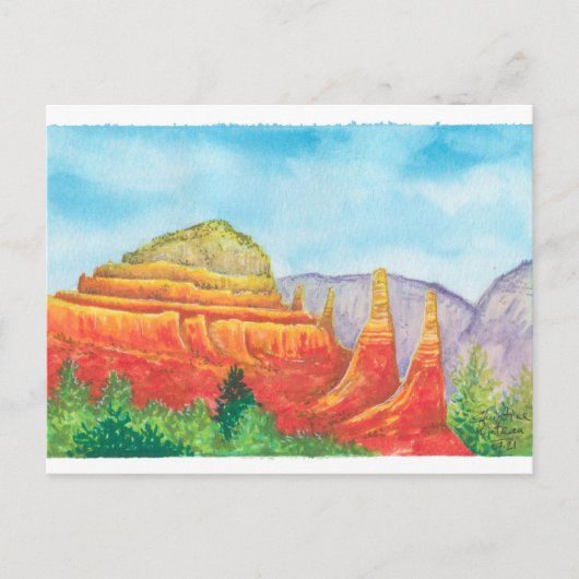 Sedona Rocks Briefkaart (Voorkant)