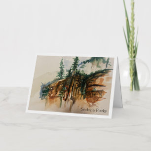 Sedona Rocks-Wenskaart Folie Wenskaart