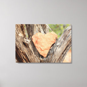 sedona rode rockhartslag omwikkeld doek canvas afdruk