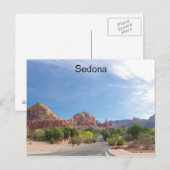 Sedona rode rotsen briefkaart (Voorkant / Achterkant)