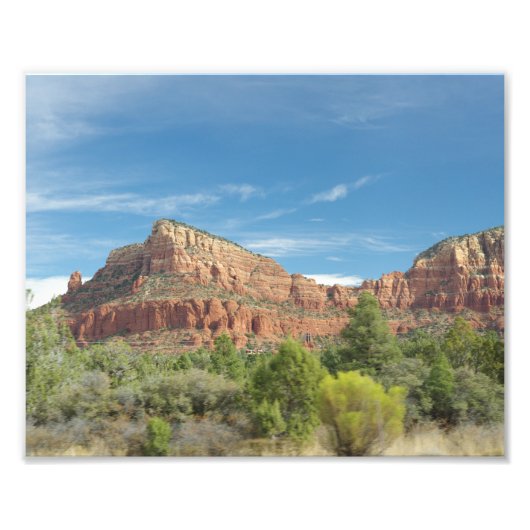 Sedona rode rotsen foto afdruk (Voorkant)