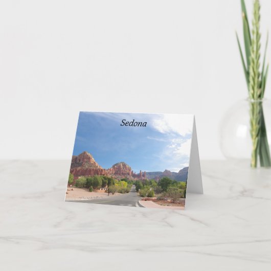 Sedona Rode rotsen Kaart (Voorkant)