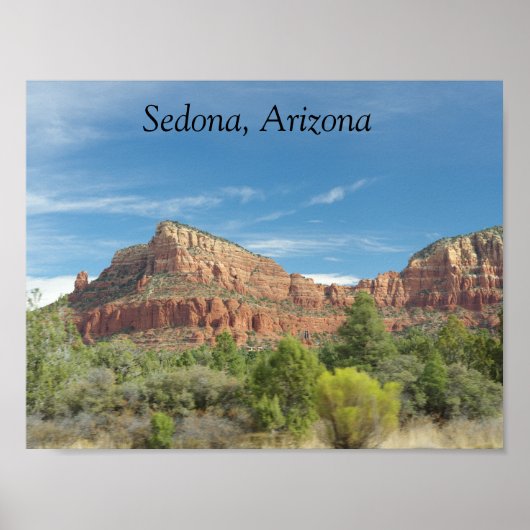 Sedona rode rotsen poster (Voorkant)