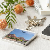 Sedona rode rotsen sleutelhanger (Zijkant)