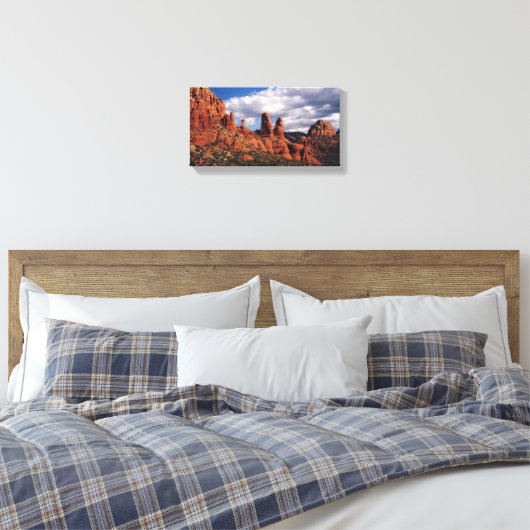 Sedona Rode rotsen verpakt Canvas (Insitu (Slaapkamer))