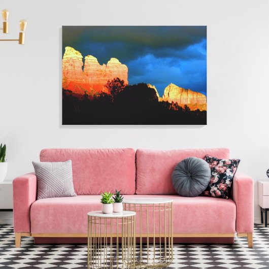 Sedona rode rotsen verpakt canvas (Insitu (Woonkamer))