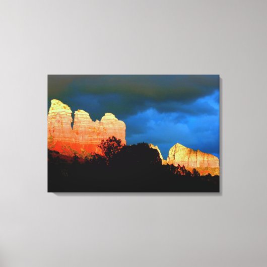 Sedona rode rotsen verpakt canvas afdruk (Voorkant)