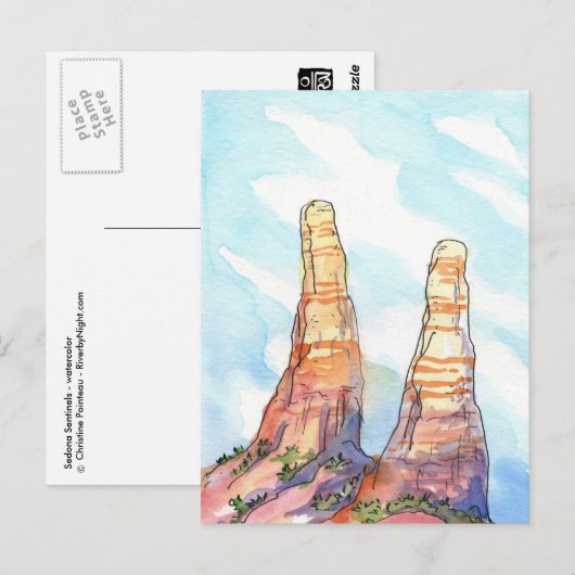 Sedona Sentinels Briefkaart (Voorkant / Achterkant)